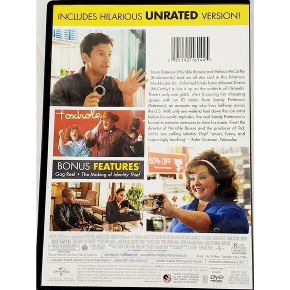 Identity Thief (2013 Film) Comedy/Crime [DVD] - Picture 3 of 3